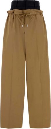 Dsquared2 Bruine Casual Broek - Dames - Wijde Broeken - Bruin - XS - Broeken