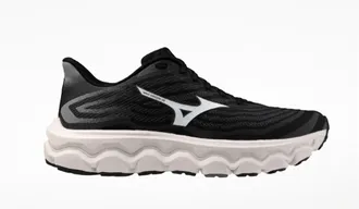 Mizuno Womens Wave Horizon 8 Running Shoes In Black White