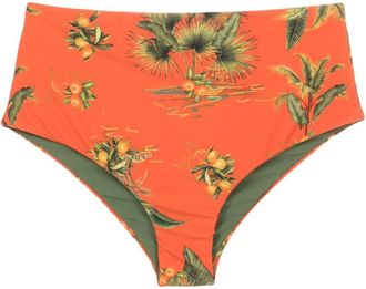 Lygia & Nanny Violeta botanical-print bikini bottoms - women - Elastane/Polyamide - 38 - Orange
