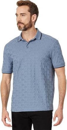 A|X Armani Exchange Mercerized Ax Jacquard Cotton Polo Mens Clothing Flint Stone : XL