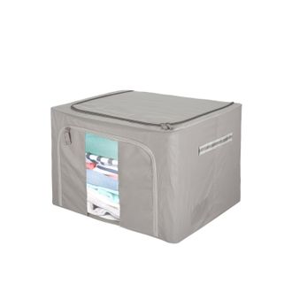 KASANOVA Scatola armadio doppia cerniera 50x40x30 cm grigia