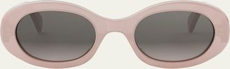Celine Triomphe Acetate Oval Sunglasses