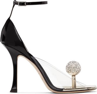 Jimmy Choo London Mugler Edition Plexi Heeled Sandals, Brand Size 35 ( US Size 5 )