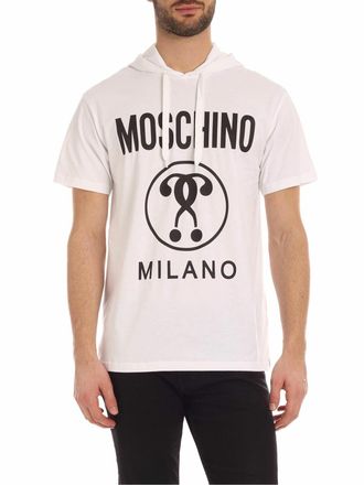 Moschino Double Question Mark T-shirt in white