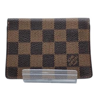 Louis Vuitton Pre-owned Porte Cartes Verticales Damier Ebene Card Holder