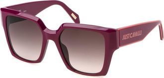 Just Cavalli SJC091V 0G96 Womens Sunglasses Burgundy Size 53