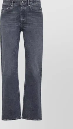 Rick Owens fog cut jeans contrast stitching