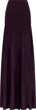 Paco Rabanne Wool-Knit Maxi Skirt - female - Rabanne - Maxi Skirts - Purple - XS - Skirts