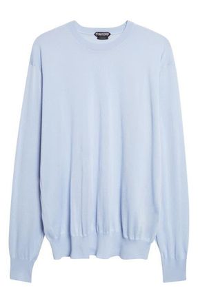 Tom Ford Oversize Cashmere Cable Sweater in Sky at Nordstrom, Size 38 Us