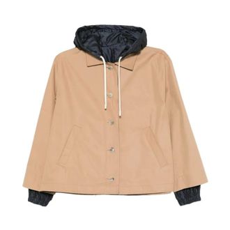 Herno Jassen, Dames, Beige, L, Katoen, Light Jassen