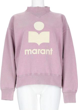 Isabel Marant Moby Relaxed-Fit Graphic Logo Cotton-Blend Sweatshirt