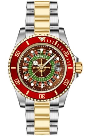 Invicta Pro Diver 50521 Heren Horloge - Quartz Uurwerk - Roestvrij Staal met groene Wijzerplaat - 40mm