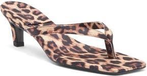 Tony Bianco Topaz Flip Flop in Leopard Satin at Nordstrom Rack, Size 6.5