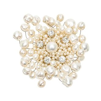N&deg;21 Broche con motivo floral - Accessories - Mujer - Blanco - ONE SIZE