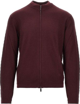 Emporio Armani Virgin wool knitted cardigan Man XXL