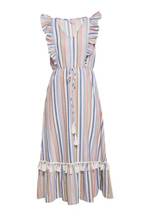 Izia Jurk Dames Blauw Veelkleurig