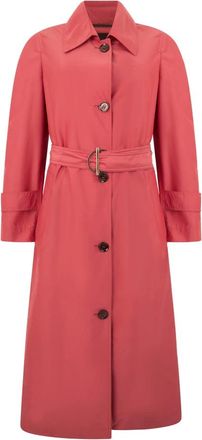 Moorer Dames, Mantels, Rood, Maat: XS Leer
