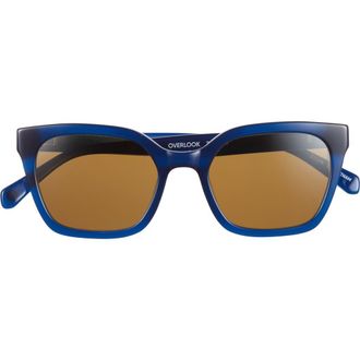 Eyebobs Overlook 50mm Polarized Cat Eye Sunglasses in Midnight Blue /Brown at Nordstrom