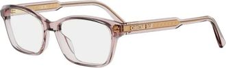 Dior Glasses, female, Pink, Size: 53 MM PrismeO S7I Eyeglasses