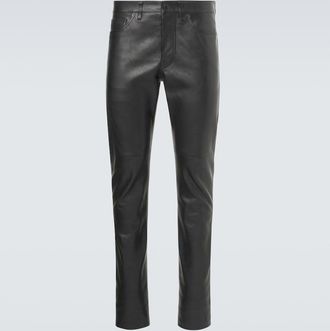Tom Ford Pantalones slim de piel