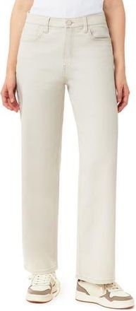 Scotch & Soda The Flow High Waist Straight Leg Jeans in Ecru at Nordstrom Rack, Size 28