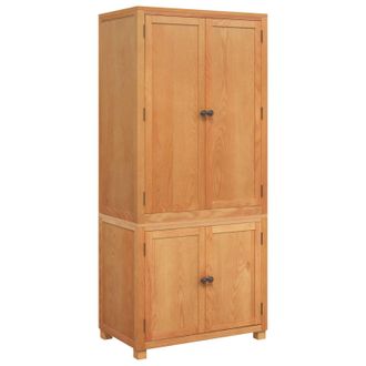 vidaXL Conjunto De Muebles De Almacenaje Con Puerta 2 Uds. Marr&oacute;n Vidaxl