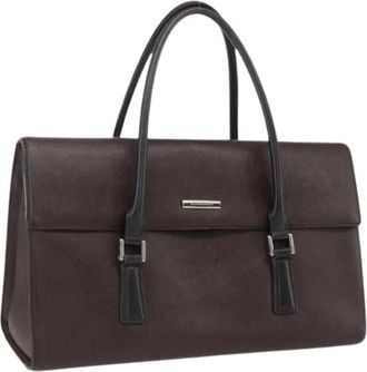 Burberry Pre-owned Handbags, female, Brown, Size: ONE SIZE Pre-owned Vintage Handbag