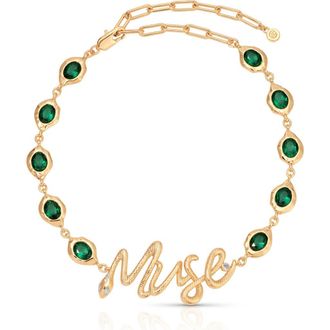 Ettika Muse Choker Necklace in Green at Nordstrom