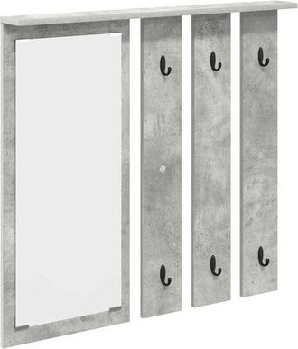 vidaXL Vidaxl - Perchero De Pared Con Estante Gris Hormig&oacute;n 84 X 10 X 80 Cm