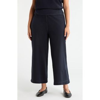 Lyss&eacute; Jovie Reversible Crop Wide Leg Pants in Tn Gm at Nordstrom, Size 2 X