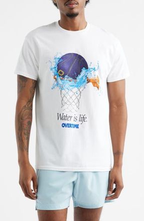 Overtime Splash Graphic T-Shirt in White at Nordstrom, Size Xx-Large