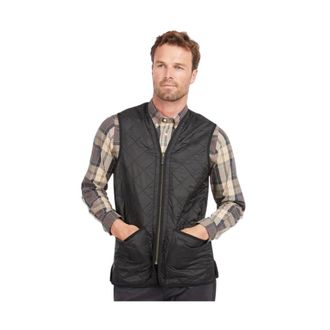 Barbour Vests, male, Black, Size: S Mens Quilted Vest