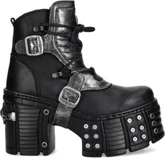 New Rock Stivali con fibbia 120mm - Nero
