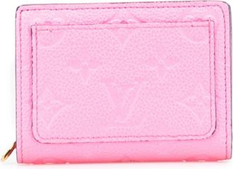 Louis Vuitton Pre-owned Wallets, female, Pink, Size: ONE SIZE Pre-owned Textured Leather Wallet with Zip Coin Pocket
