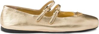 Prada Ballerinas met logo - Geel