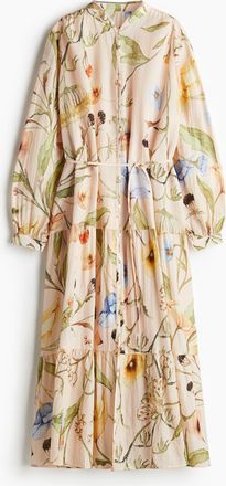 H&M Oversized Kleid aus Crinklestoff - Orange