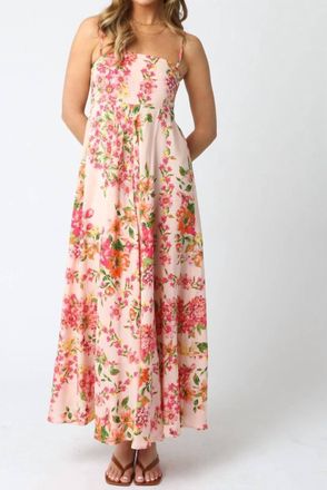 Olivaceous Savannah Maxi Sundress In Multicolor