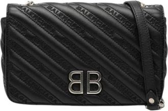 Balenciaga Pre-owned Leren Crossbodytas - Dames - Vintage Schoudertas - Zwart - ONE Size - Leer - Vintage