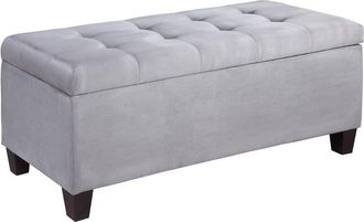 Linon Carmen Shoe Storage Ottoman