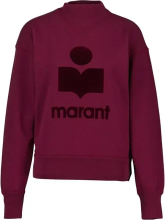 Isabel Marant Hoodies & sweatvesten, Dames, Rood, XS, Katoen, Moby Sweatshirt