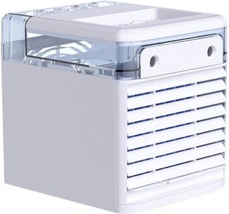 OEM Ventilador De Aire Acondicionado Con Dise&ntilde;o Recargable Por Usb, Herramienta De Enfriamiento De 16 X 16 X 15 Cm Con Tanque Grande De 500 Ml, Ideal Para