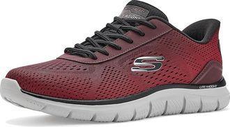 Skechers Track Revno Hands Free Slip-In Mens Shoes Red/Black : 11.5 D - Medium, Textile