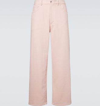Auralee Silk denim wide-leg pants
