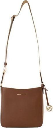 Michael Kors Cross Body Bags, female, Brown, Size: ONE SIZE Canvas Crossbody Bag with Adjustable Strap