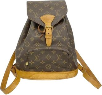 Louis Vuitton Pre-owned Backpacks, female, Brown, Size: ONE SIZE Pre-owned Montsouris MM Backpack