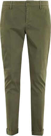 Dondup Chinos, male, Green, W40, Gabardine Gaubert Trousers