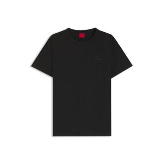 HUGO BOSS Embroidered-logo T-shirt in cotton jersey