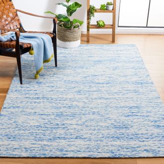 Safavieh Himalaya Hand Made Area Rug, Blue Contemporary Style Non-Shedding