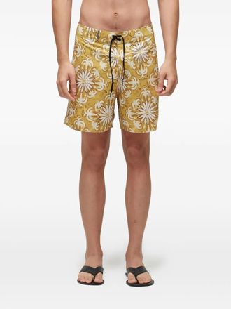Osklen Daisy Tile bermuda shorts - Geel
