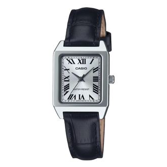 Casio Accessoires, Dames, Zwart, ONE Size, Leer, Ltp-B150L-7B1Ef Vierkante Horloge